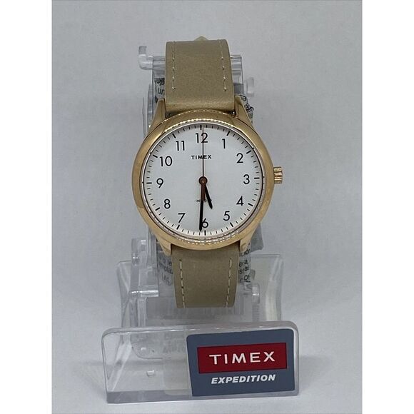 Timex TW2172400 Women's Leather Strap Analog Dial Quartz Genuine Watch RQ455 - Picture 1 of 12